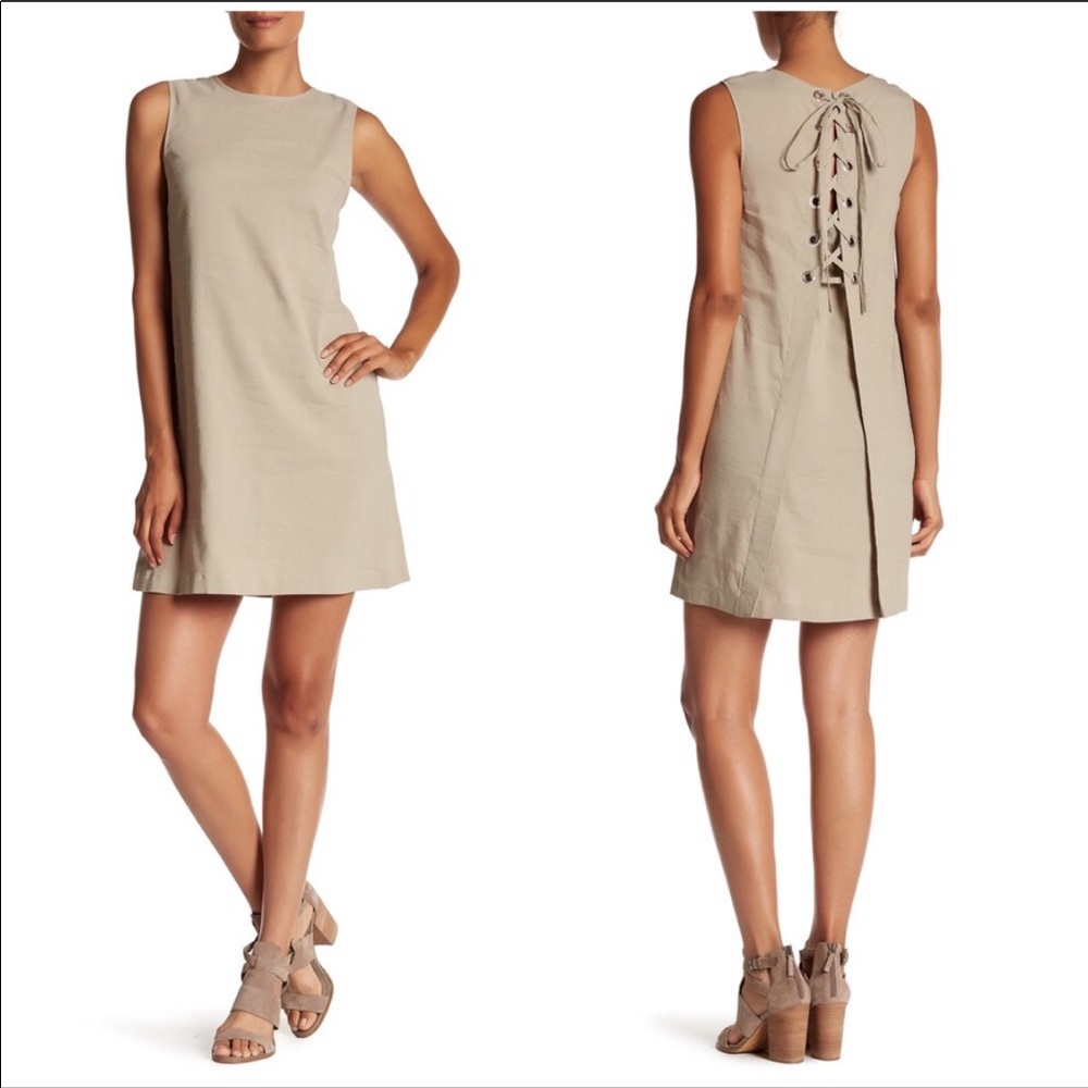 Theory Keshelle Back Lace Up Raglan Dress